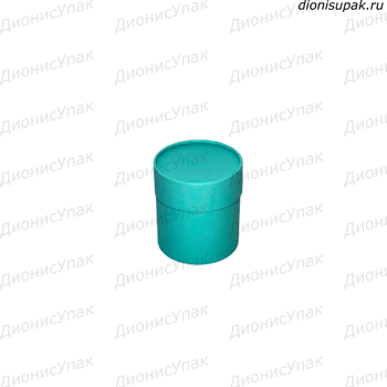 Подарочная коробка круглая, завальцованная с крышкой лагуна 100*100 мм.